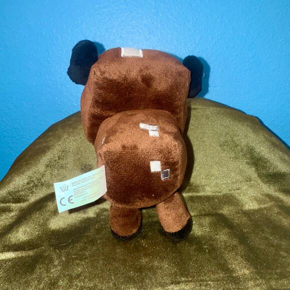 Minecraft Brown Cow Plush 6" Mojang 2014 EUC Pixelated Stuffed Animal Toy - Picture 4 of 5